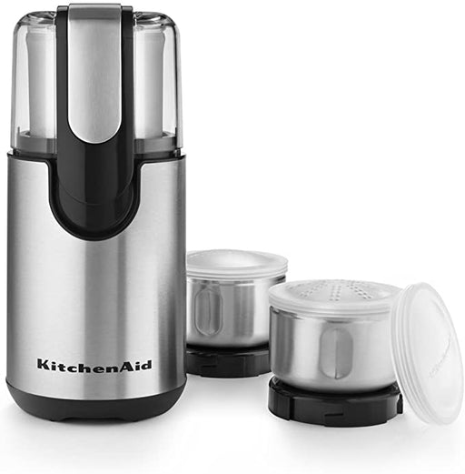 KitchenAid Coffee and Spice Grinder stainless steel including accessories