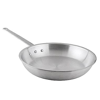 Browne® 12" Aluminum Frying Pan 5813812 on white background