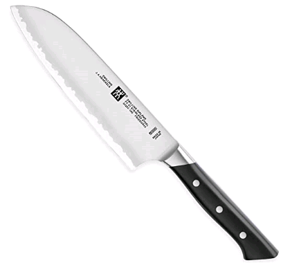 ZWILLING Diplôme 7" Knife Santoku 54207-181 on white background