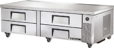 True 72" Two Section Stainless Steel 4-Drawer Refrigerated Chef Base TRCB-72