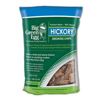 Big Green Egg Hickory Flavoured Wood Chips, 2 Pound Bag