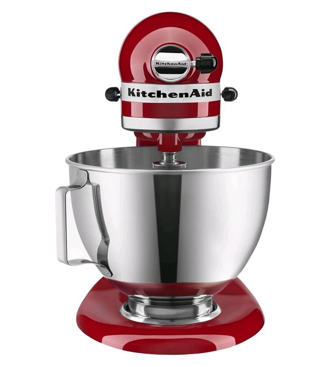 KitchenAid Ultra Power Plus 4.5 Qt Tilt-Head Stand Mixer in Empire Red sideview
