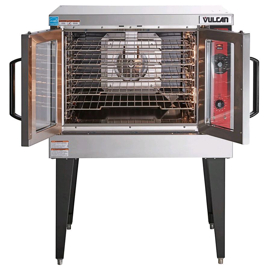 Vulcan Natural Gas Single Deck Full Size Gas Convection Oven with Legs VC4GD-1 1D150K