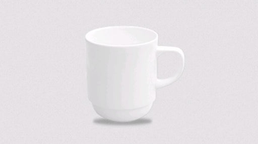 Churchill Alchemy White 10oz Stackable Mug APR AM101