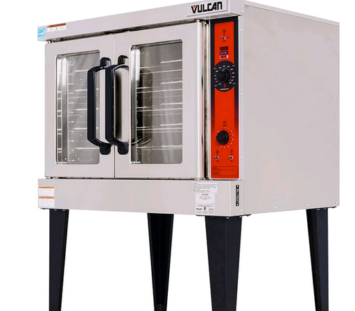 Vulcan Single size Electric Convection Oven with Legs on white background
