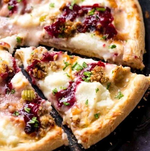 The Ultimate Holdiay Leftovers (Pan) Pizza by: Ooni Pizza Ovens