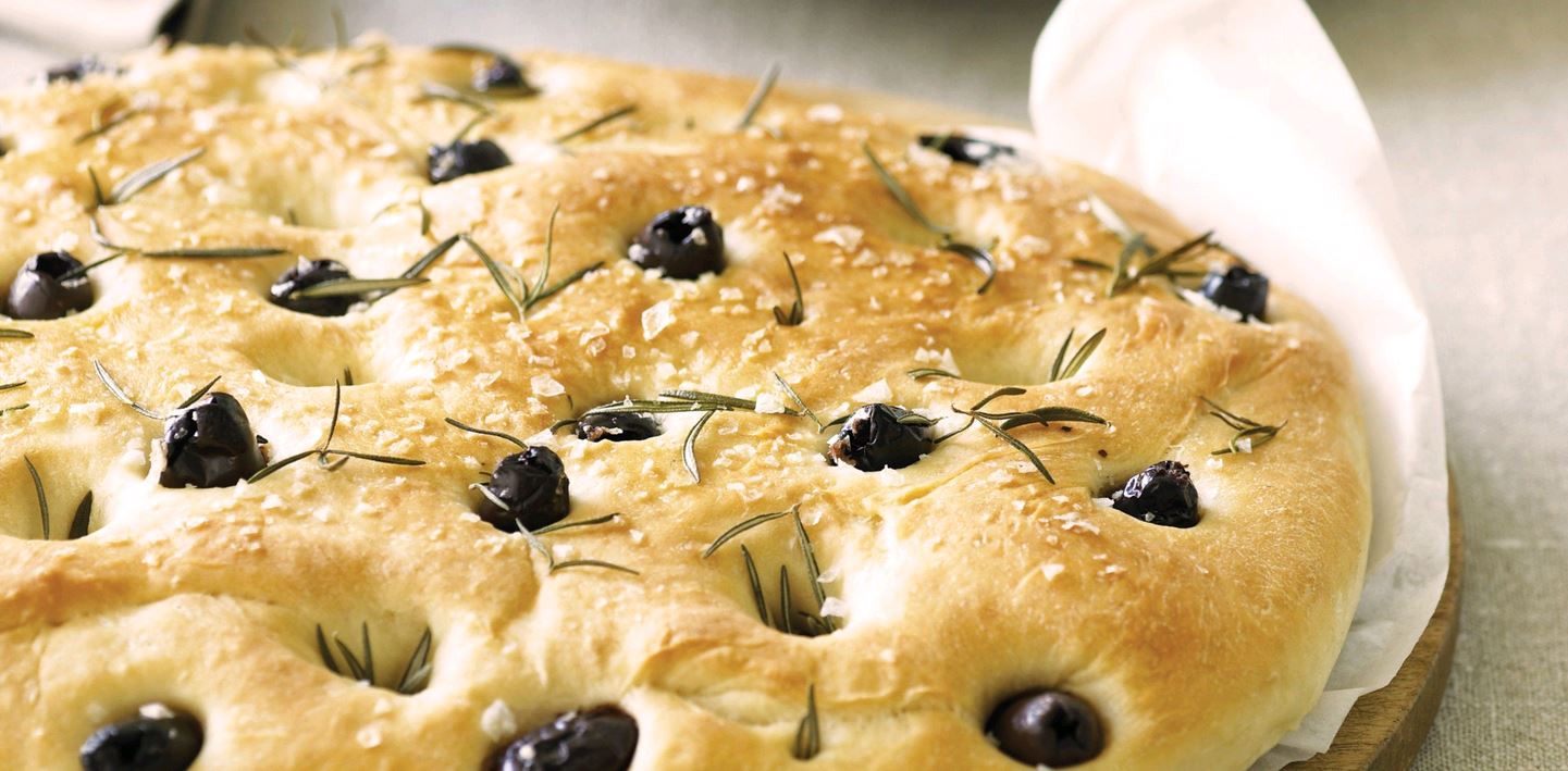 Easy Italian Focaccia with Rosemary and Olives by: Riedel