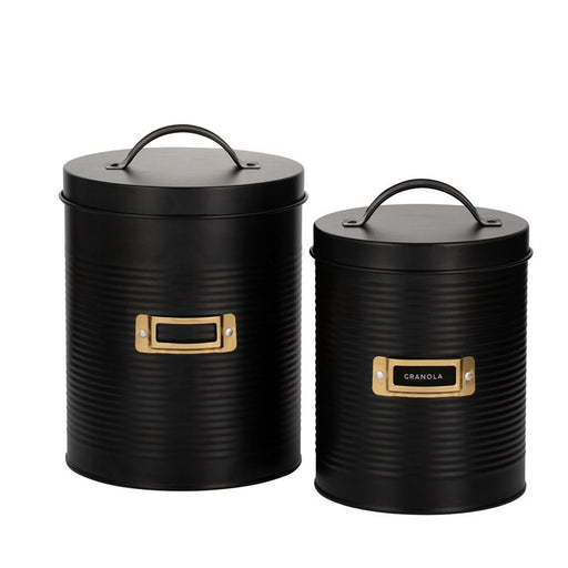 Otto Storage, Black, Set of 2, 2.4L & 3.5L, 0218545BK