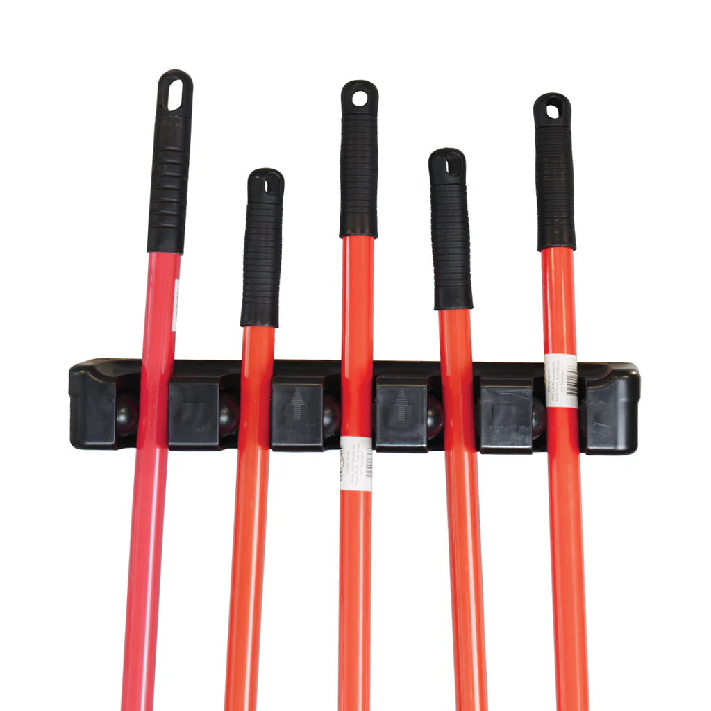 Globe Commercial - Mop/Broom 5 slot Holder 5700 - 1/1EA