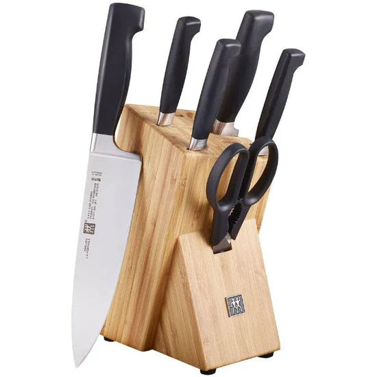 ZWILLING **** Four Star 7 Piece Knife Block Set with Free Sharpener 1018646 1/1EA