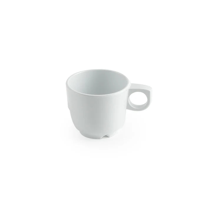 Mistral MIRALYN Coffee Cup, 8 oz, White Melamine (24-pack) - 10305-02
