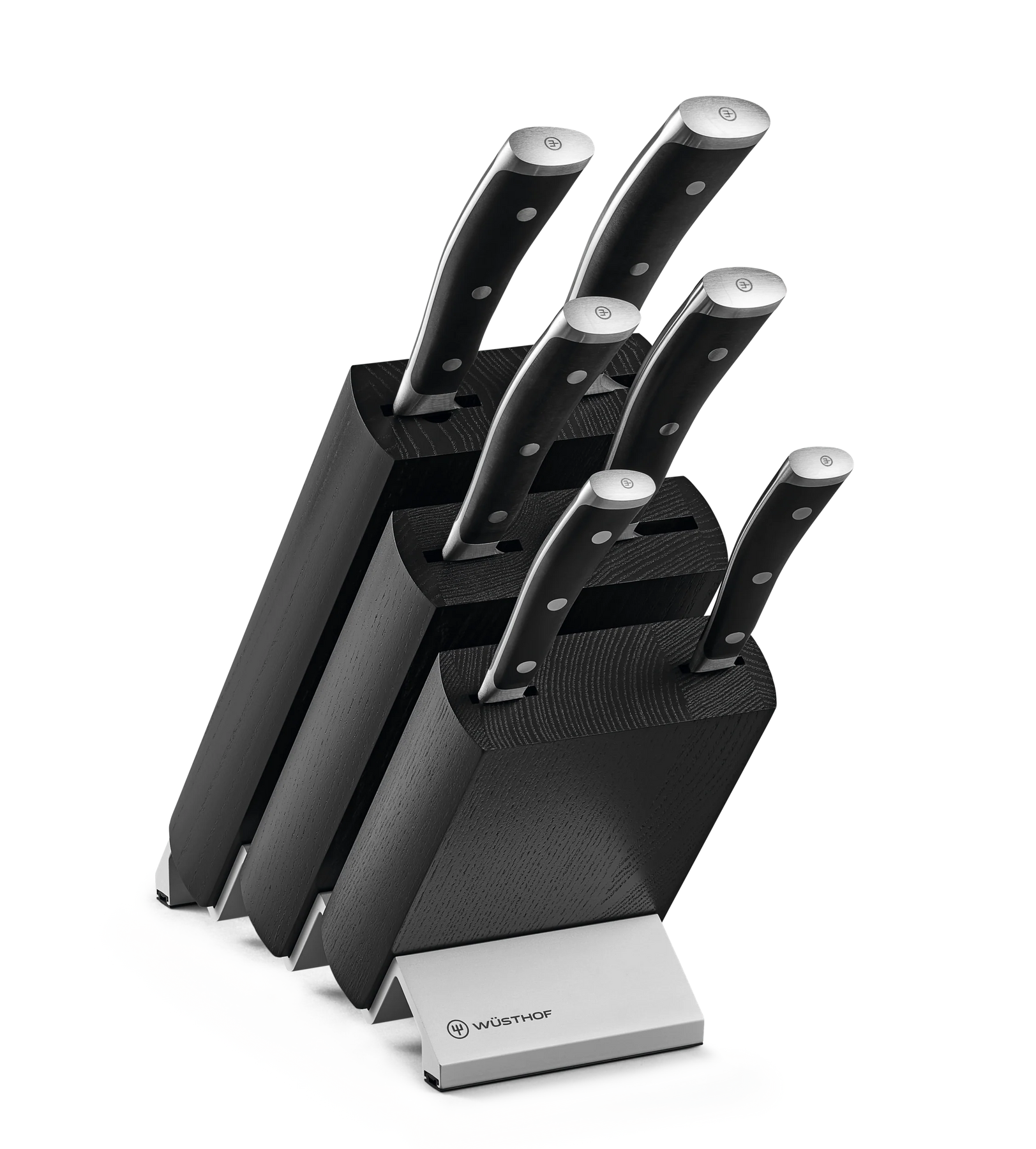 Wusthof Classic Ikon 7 pcs. Knife Block Set - Black Block 1090370601