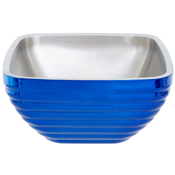 Vollrath  Double Wall Square Beehive 5.2 Qt. Serving Bowl Cobalt Blue 4763525 1/1EA*