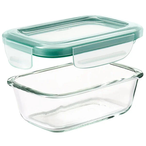 OXO Good Grips SmartSeal 1.6 Cup Clear Rectangular Glass Container with Snap-On Lid 11174200 - 1/1EA