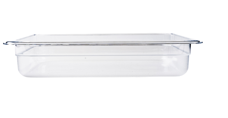Browne  1/2 Size Clear Polycarbonate Food Pan 2.5