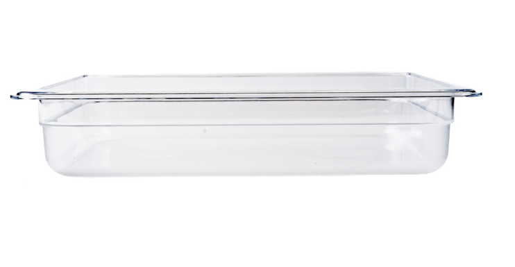 Browne Half Size 1/2 Clear Polycarbonate Food Pan 2.5