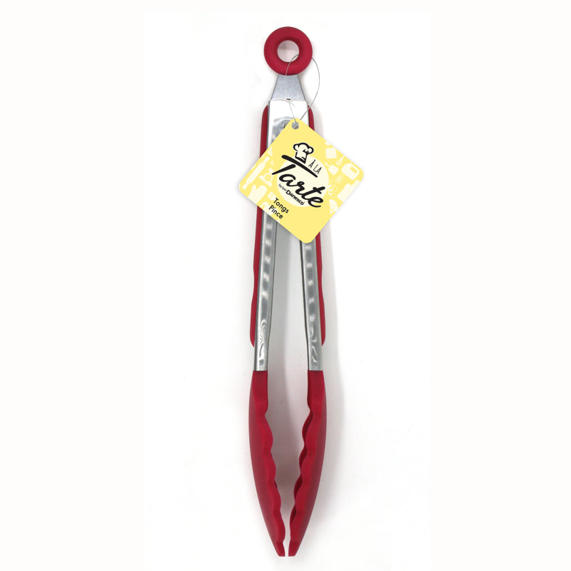 A La Tarte Silicone Locking Tongs Red 1366581RD 1/1EA