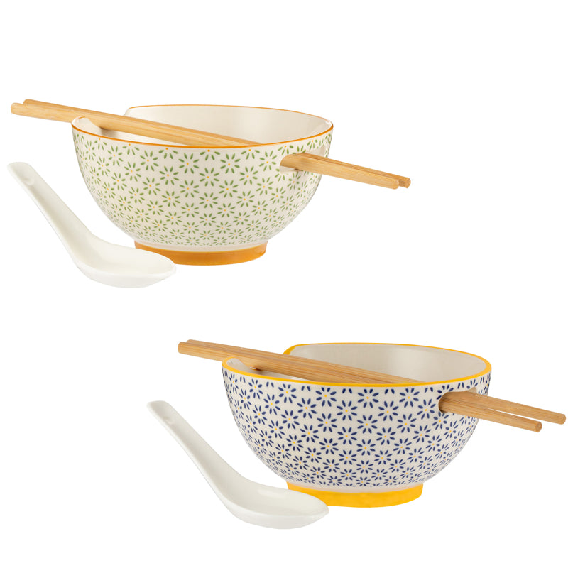 World Foods - Rice/Soup Bowl with Chopsticks 240ml 1402126AS - (Set of 2)