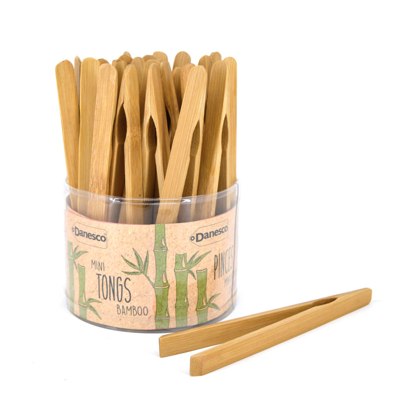 Danesco Mini Bamboo Tongs 1443206BA 1/1EA