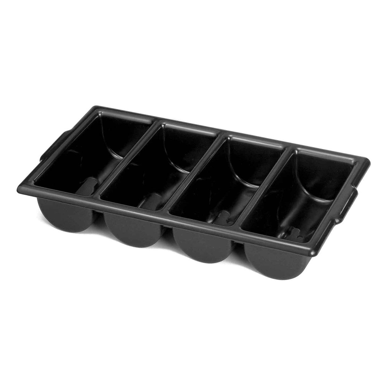 Tablecraft Cutlery Bin 4 slot Black 1524B