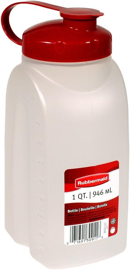 Rubbermaid MixerMate Bottle, 1 Quart, Chili Red 1776348*