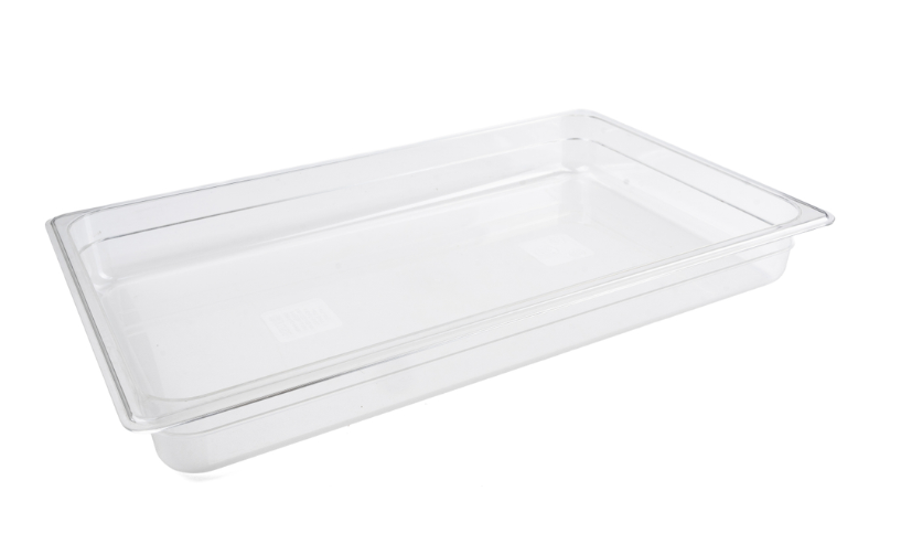 Browne 1/1 Full  Size Clear Polycarbonate Food Pan 2.5" Deep (1 Each) 38002