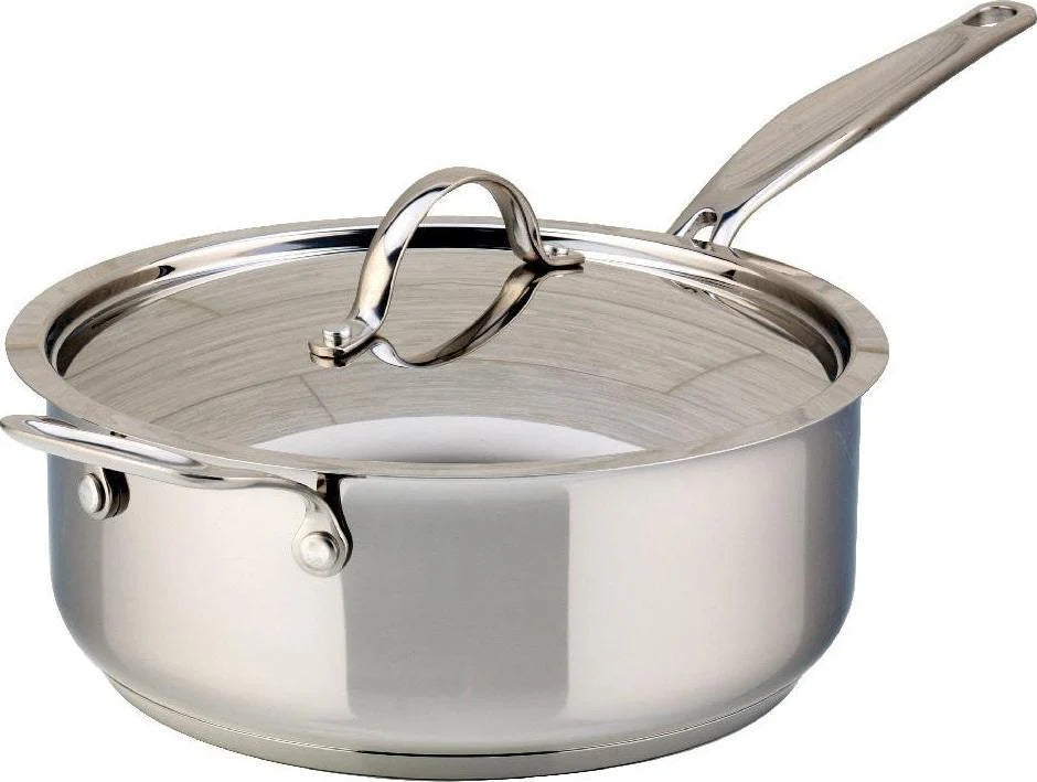 Meyer Confederation Stainless Steel 4L Saute Pan with Cover 2408-24-04