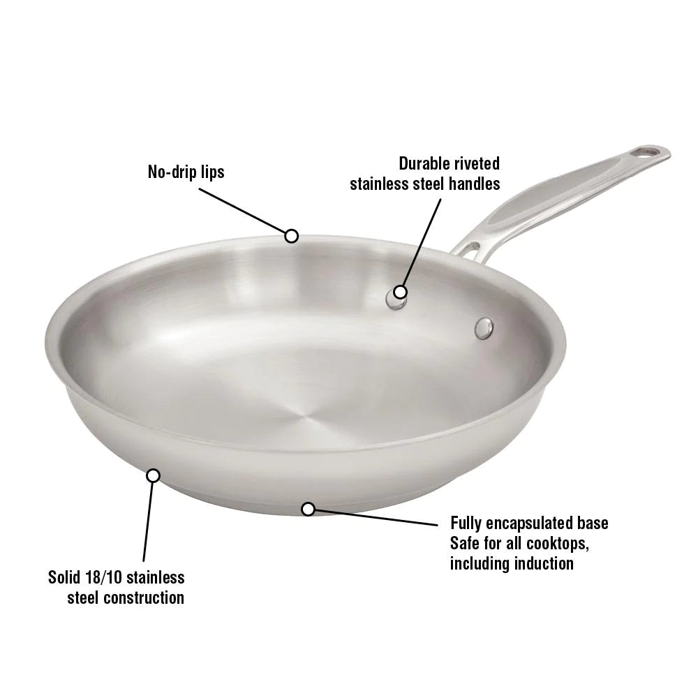 Meyer 24cm Stainless SteelFrying Pan Confederation 2414-24-00