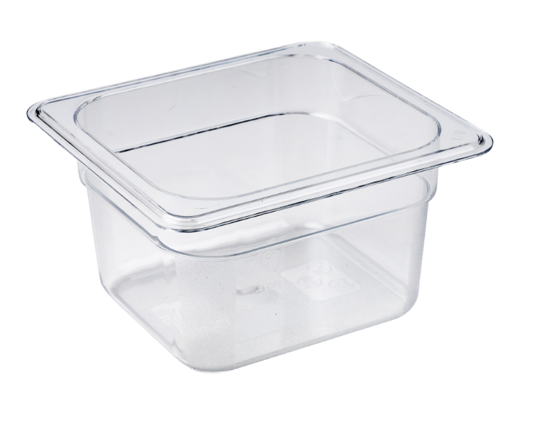 Browne 1/6 Size Clear Polycarbonate Food Pan 4