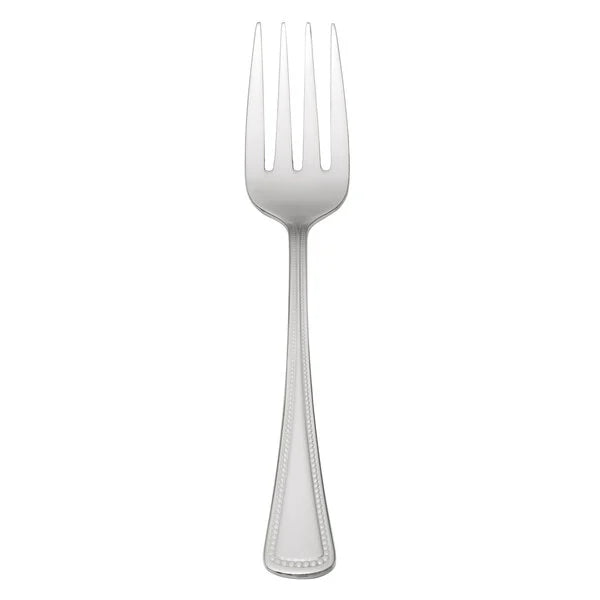 Oneida Needlepoint 6 1/8" Stainless Steel Extra Heavy Weight Salad / Dessert Fork 2544FSLF - 36/1EA*