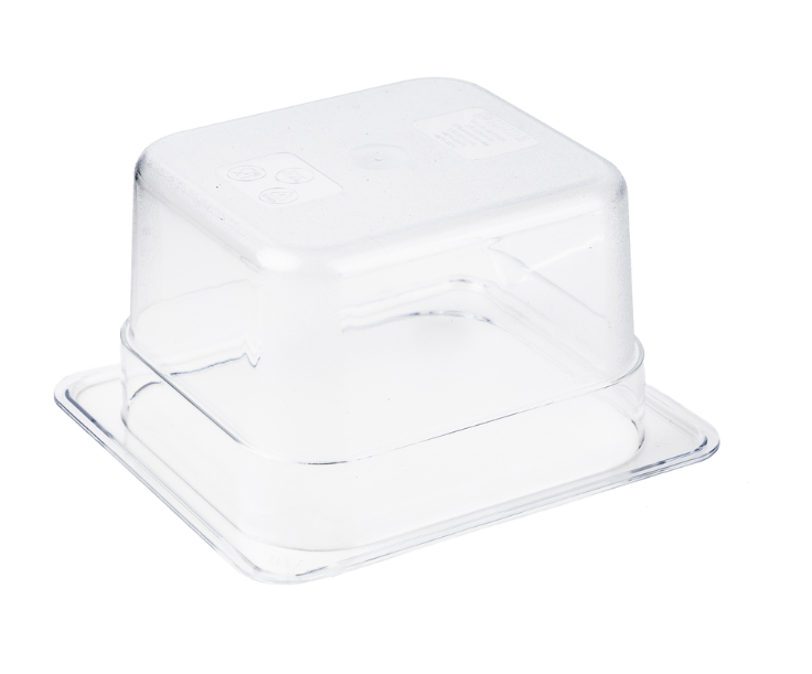 Browne 1/6 Size Clear Polycarbonate Food Pan 4