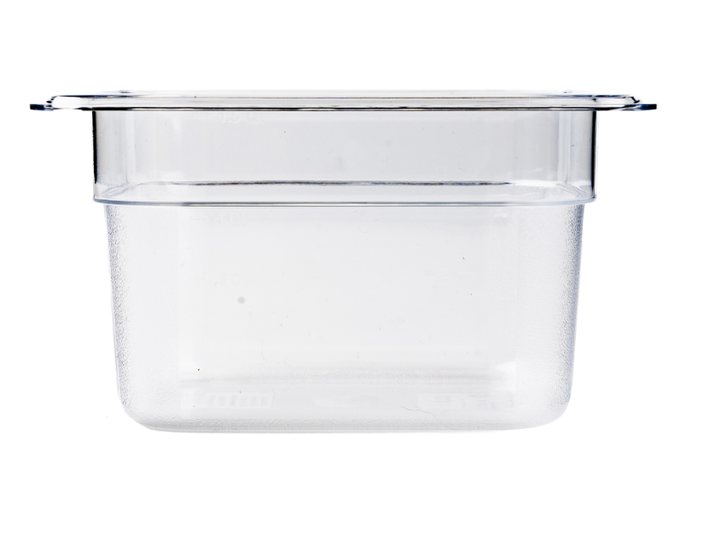 Browne 1/6 Size Clear Polycarbonate Food Pan 4