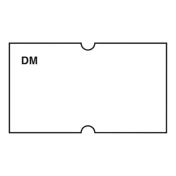DM3 White Blank Label, Dissolvable  IT120533