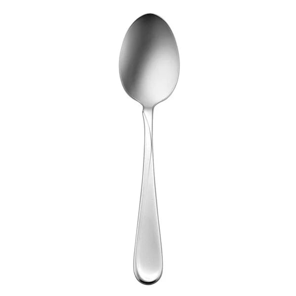Oneida Flight 6 3/4" Stainless Steel Extra Heavy Weight Dessert Spoon 2865SPLF - 36/1EA*