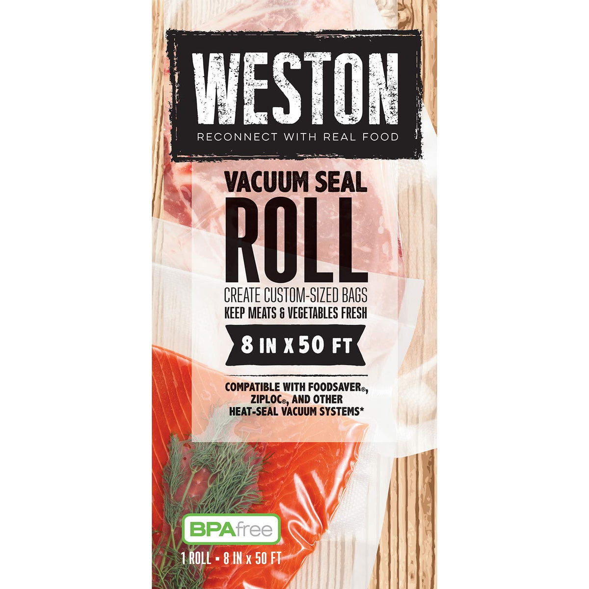 Weston® Vacuum Sealer Bags, 8 in X 50 ft Roll - 30-0008-W | s.t.o.p ...