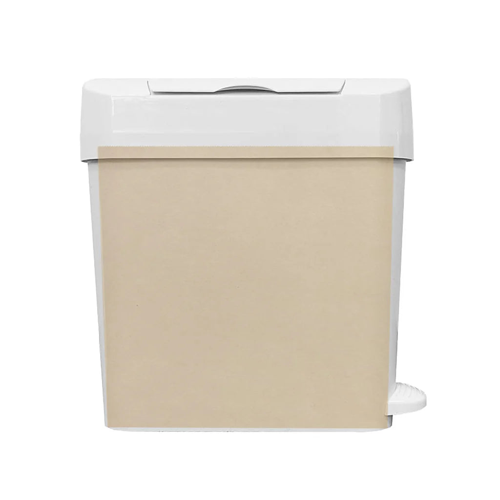 Globe Commercial - Kraft Bag Liner for Foot Pedal Sanitary Napkin 22L -3020 - (Case of 100)