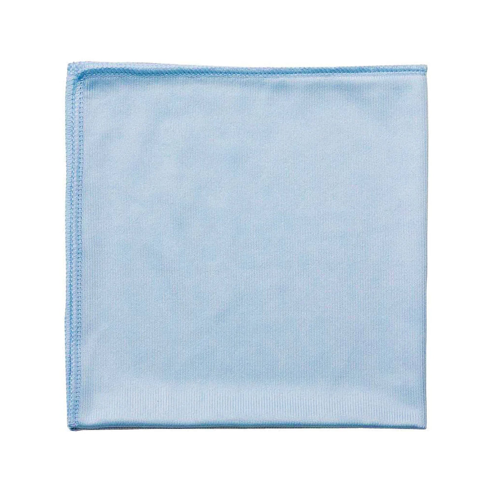 Globe Commercial - Microfiber Cloth Blue 14"X14" Glass/Mirror 3129 - 1/1EA