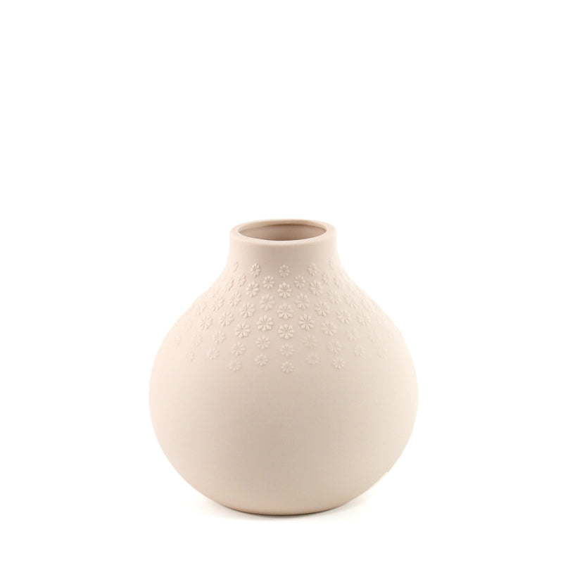 Natural Living  Bouquet Bulb Vase 4.33″ Pink 3480618PK - 1/1EA