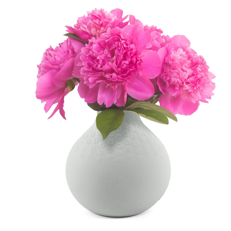 Natural Living Bouquet Bulb Vase Grey 4.33