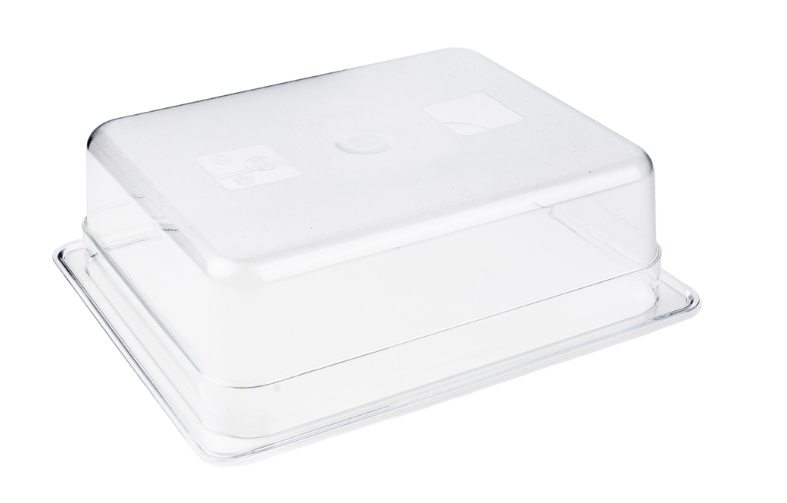Browne  1/2 Size Clear Polycarbonate Food Pan 4