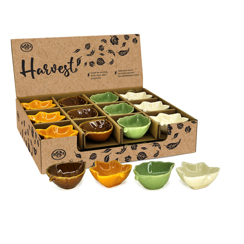 BIA Leaf Dip Bowls - Assorted Size and Colours 400478 1/1EA