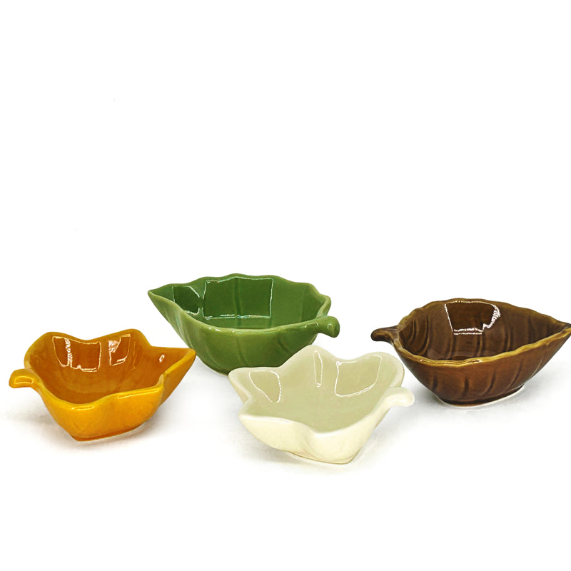 BIA Leaf Dip Bowls - Assorted Size and Colours 400478 1/1EA