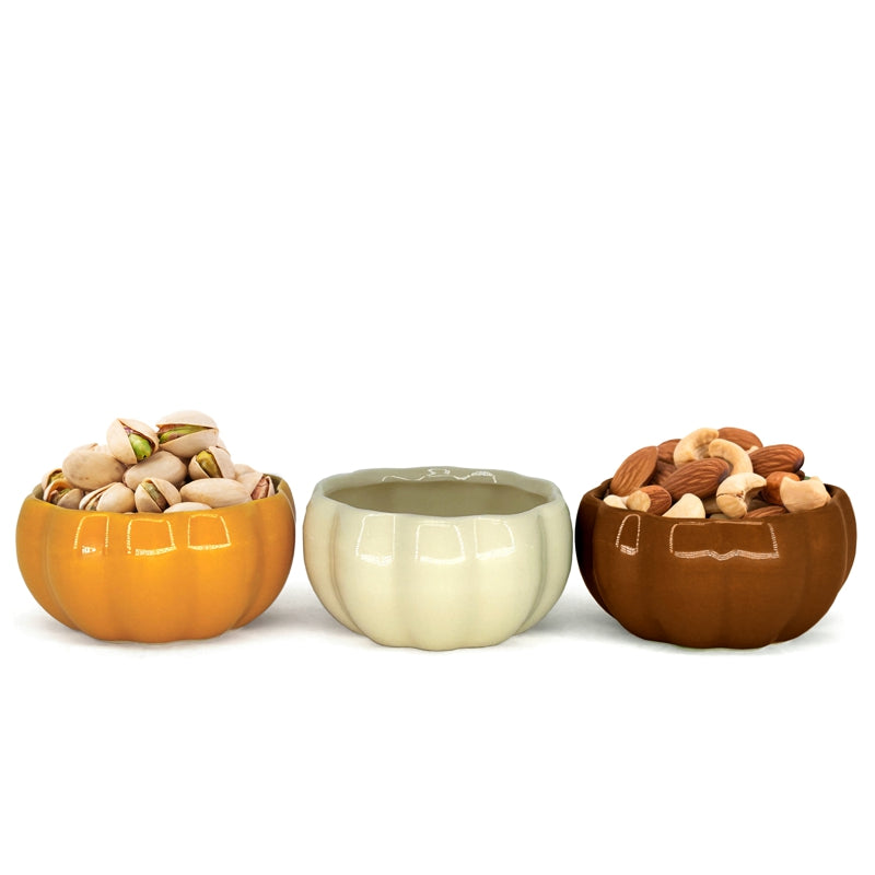 BIA Pumpkin Dip Bowls Set of 3 400606AS 1/1EA