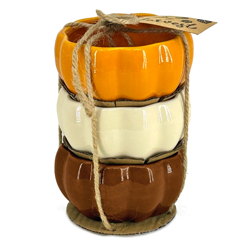 BIA Pumpkin Dip Bowls Set of 3 400606AS 1/1EA