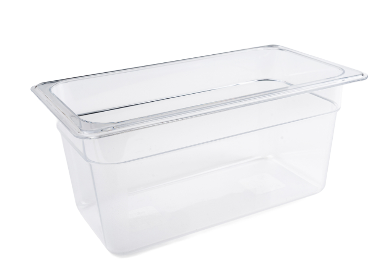 Browne 1/3 One Third Size  Food Pan 6" Deep  Polycarbonate  (1 Each) 38136