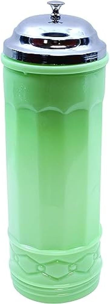 Tablecraft-  Straw Jar w/ Metal Lid Jade HJ714 - 1/1EA