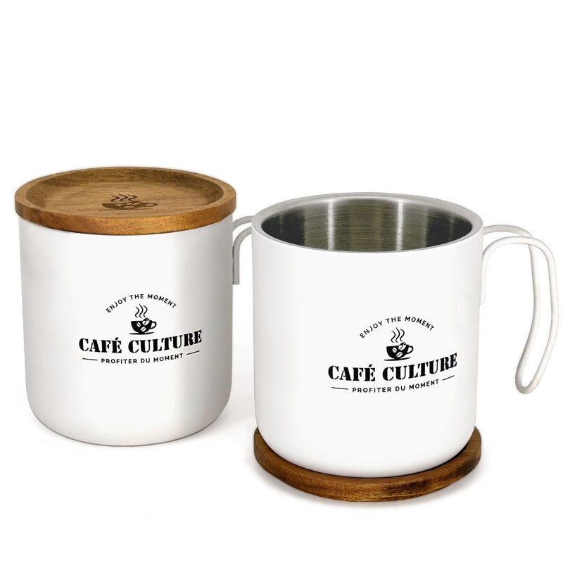 Danesco Mug with Lid, Whit, 450 ML 4244788WH