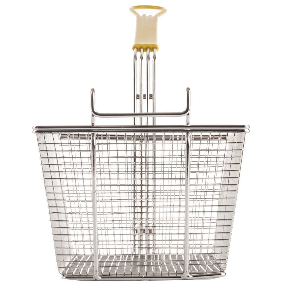 TableCraft - Fry Basket Rectangular Yellow Vinyl Handle 17