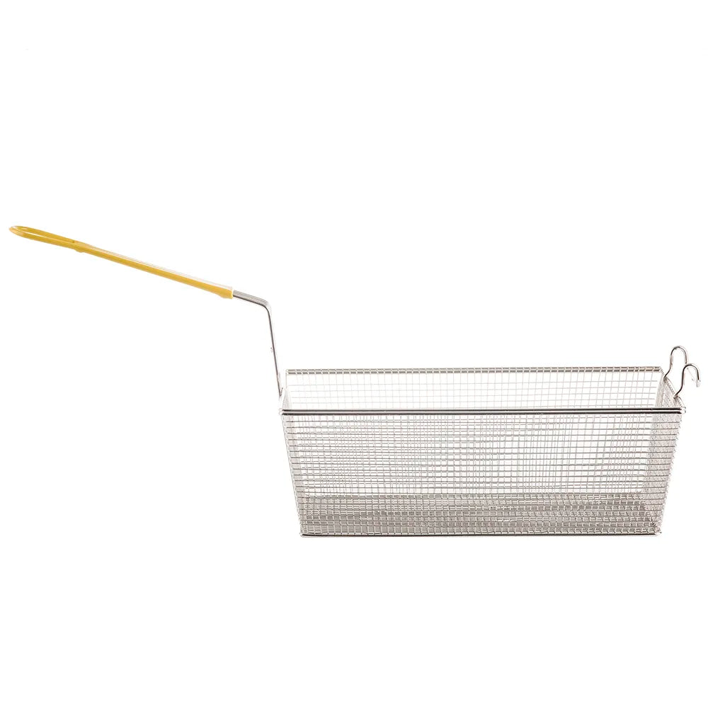 TableCraft - Fry Basket Rectangular Yellow Vinyl Handle 17