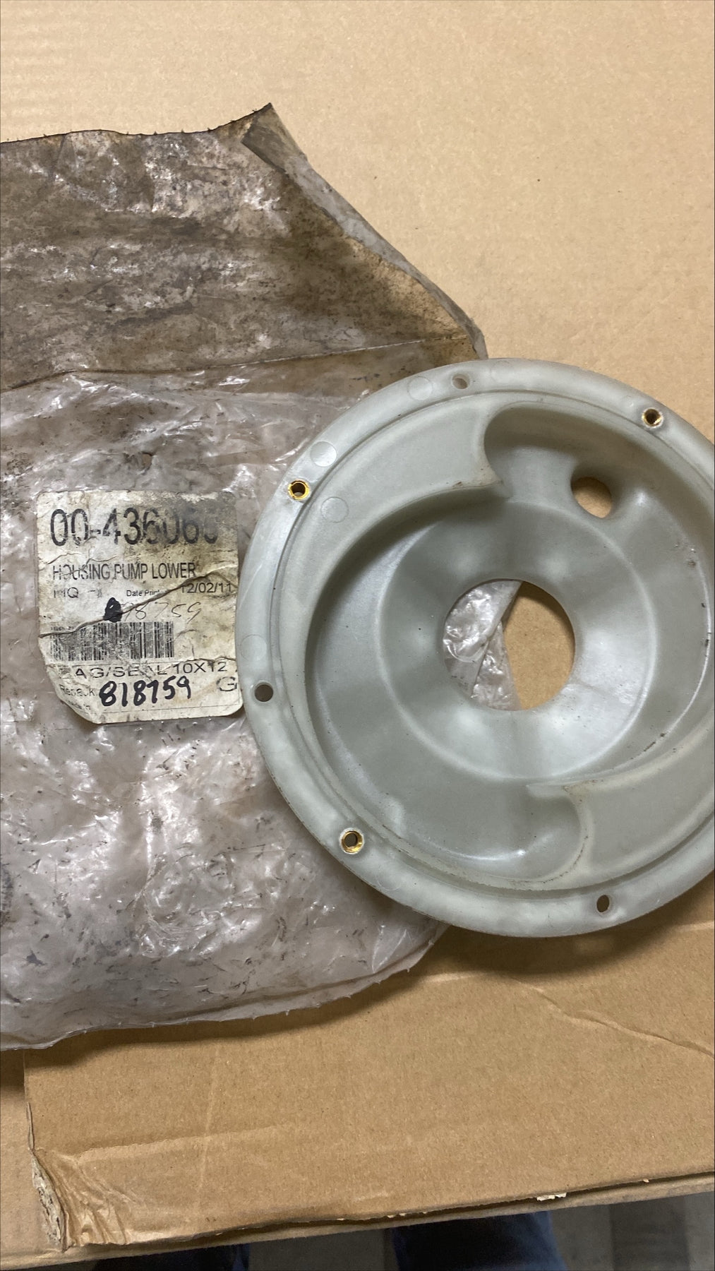 Hobart Housing, Lower Pump 436060 1/1EA*